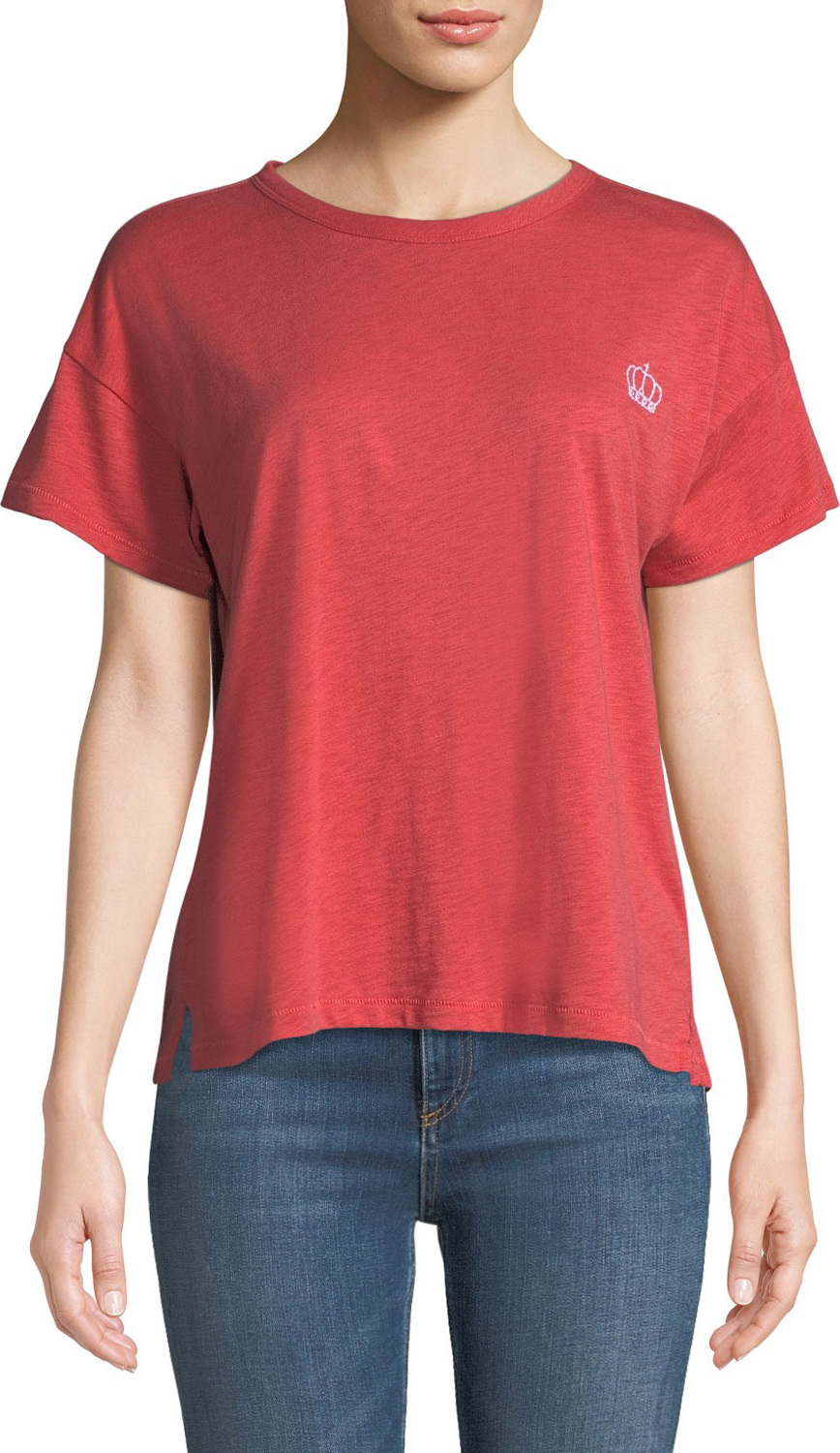 Rag & Bone Crown Embroidered Vintage Crewneck Tee