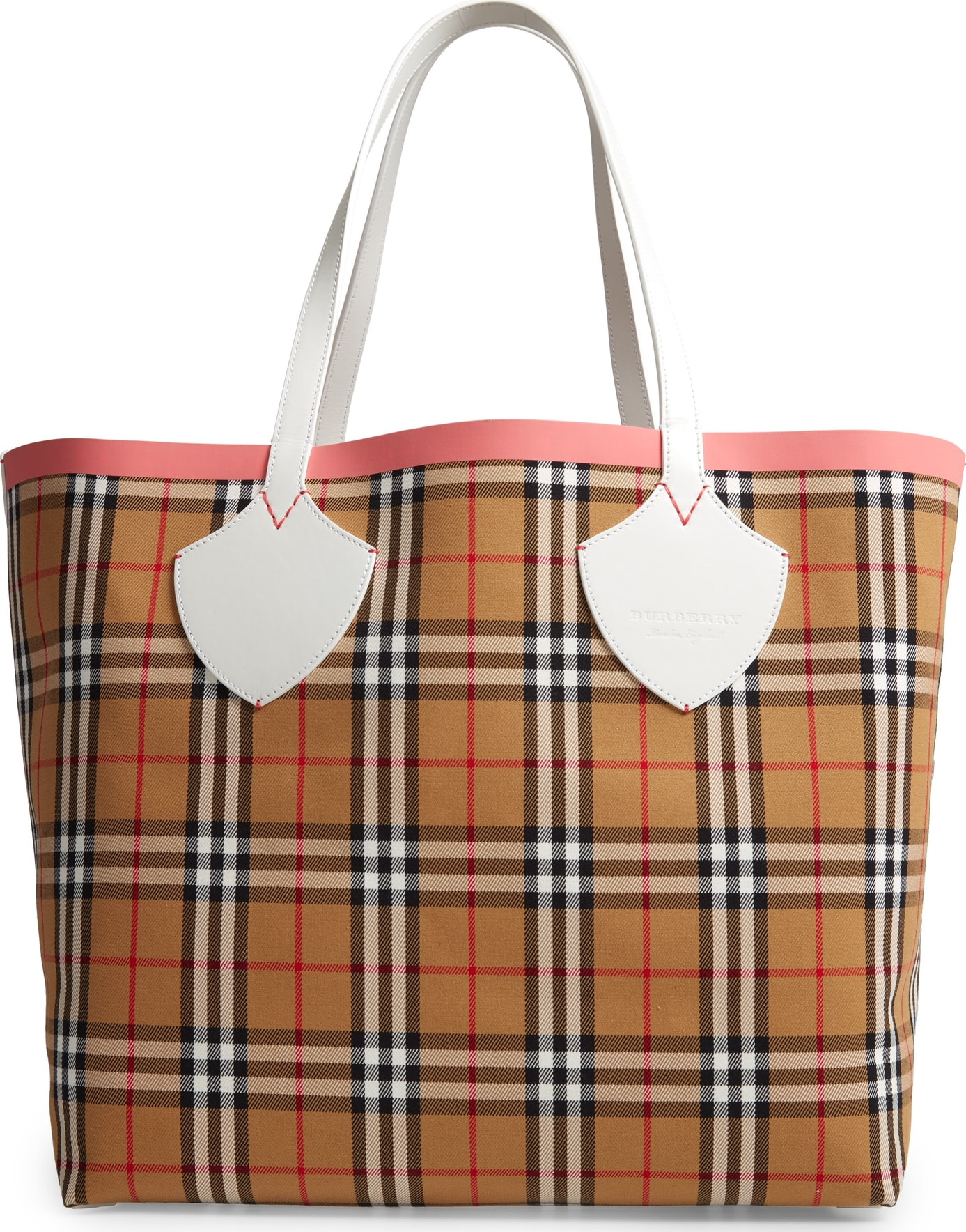 Burberry London England Giant Check Reversible Tote