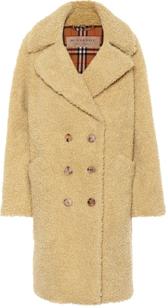 Burberry London England Wool-blend teddy coat