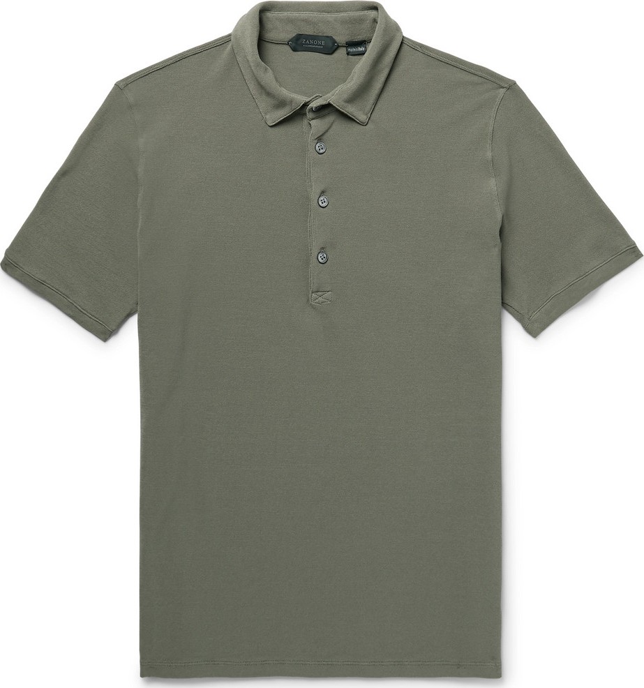 Incotex Slim-Fit Cotton-Piqué Polo Shirt
