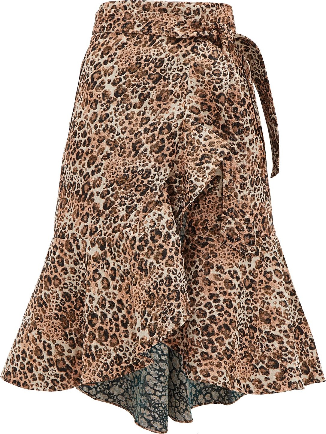 Johanna Ortiz Cynical Attitude leopard-jacquard wrap skirt