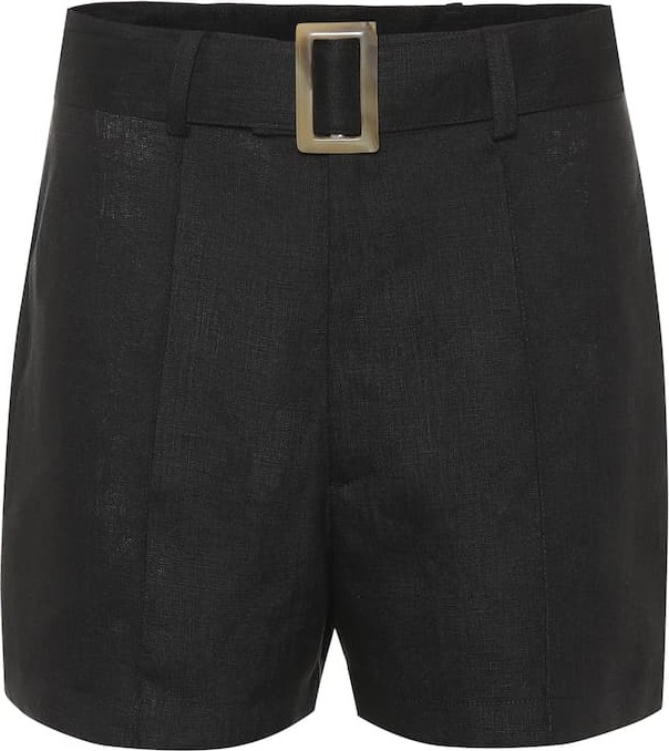 Lisa Marie Fernandez High-rise linen shorts