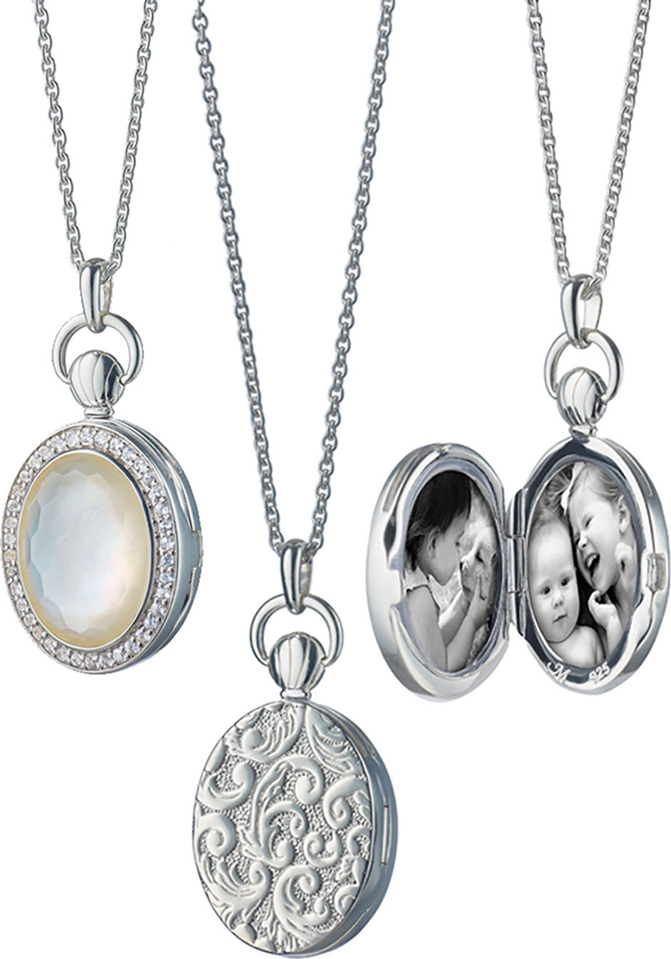 Monica Rich Kosann ROCK CRYSTAL LOCKET NECKLACE