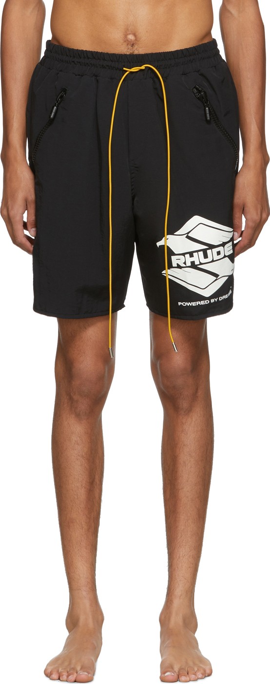 RHUDE Black Rhanger Swim Shorts
