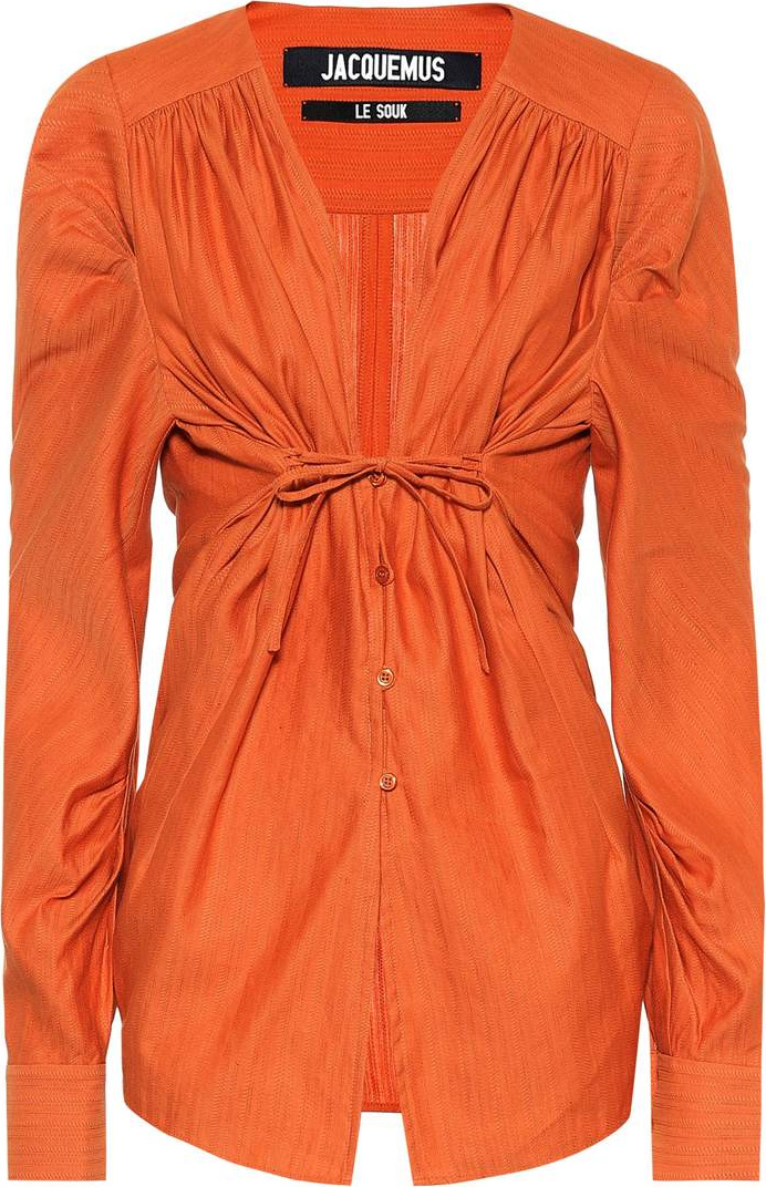 Jacquemus Zohra linen and cotton shirt