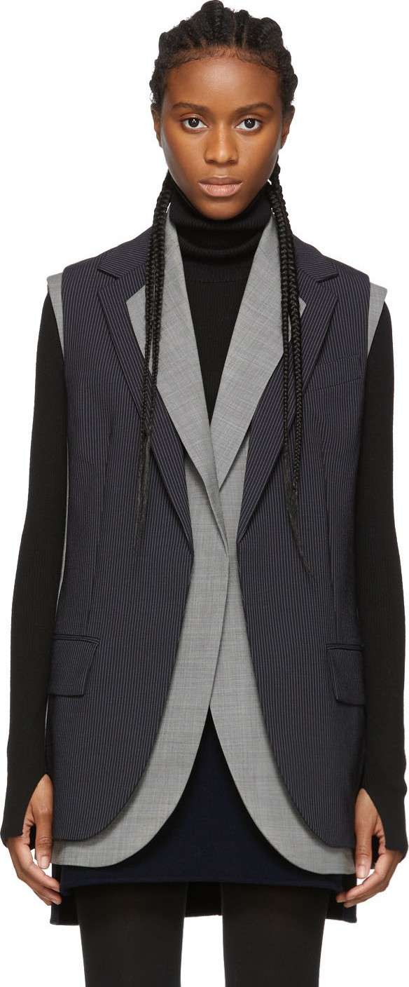 Sportmax Navy Bibo Vest