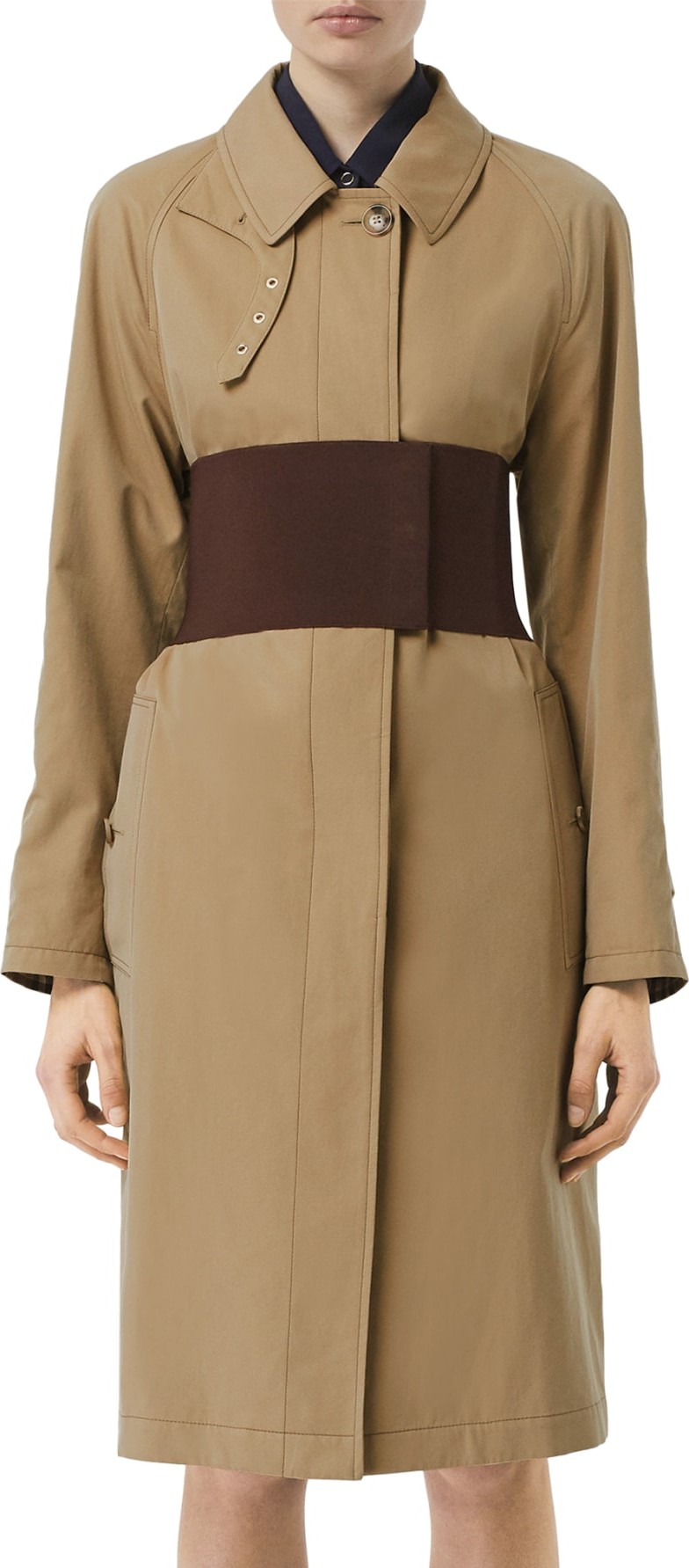 Burberry London England Belted Car Coat