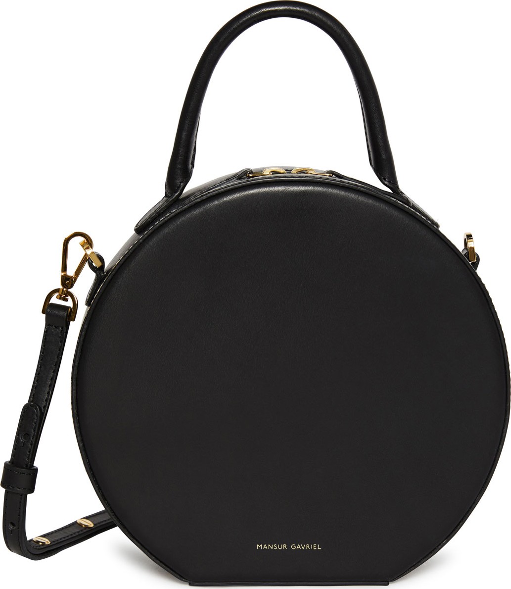 Mansur Gavriel Circle Vegetable-Tanned Leather Crossbody Bag