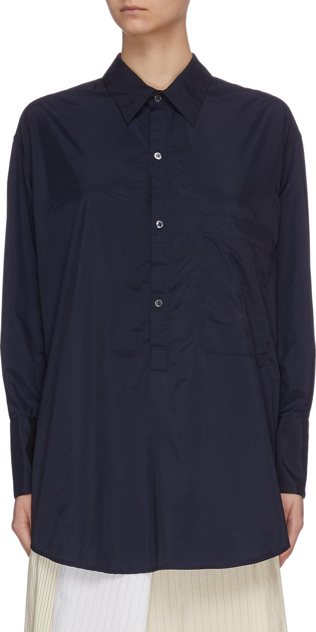 Barena 'Bepi' Half Placket Blouse