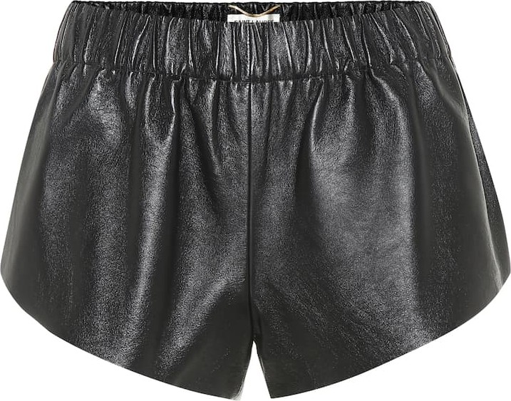 Saint Laurent Leather shorts