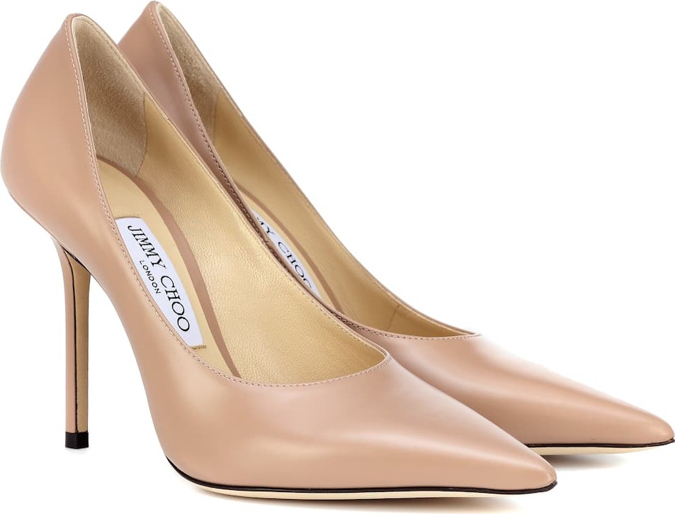 Jimmy Choo Ava 100 leather pumps