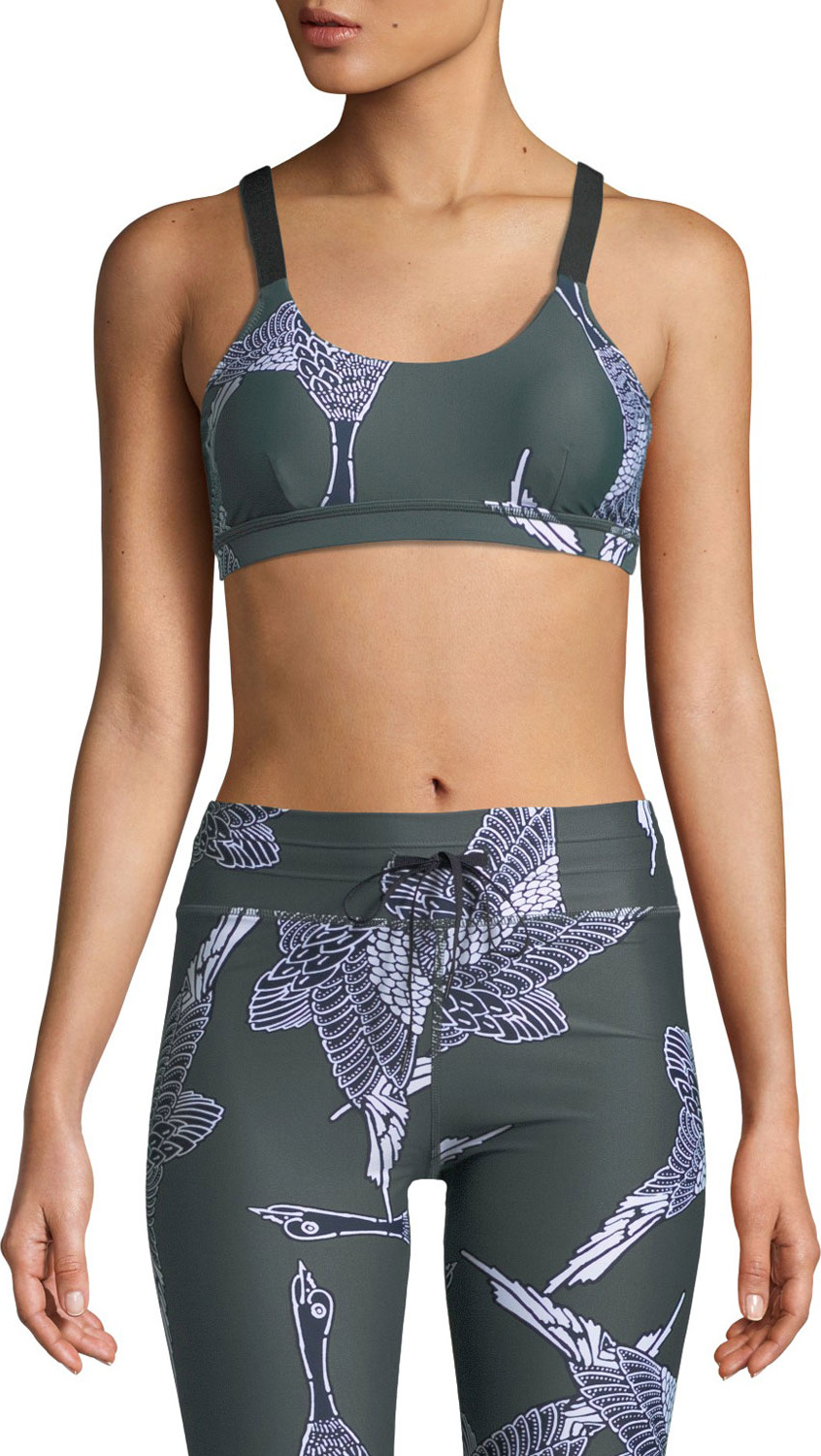The Upside Mallard Duck-Print Dance Sports Bra