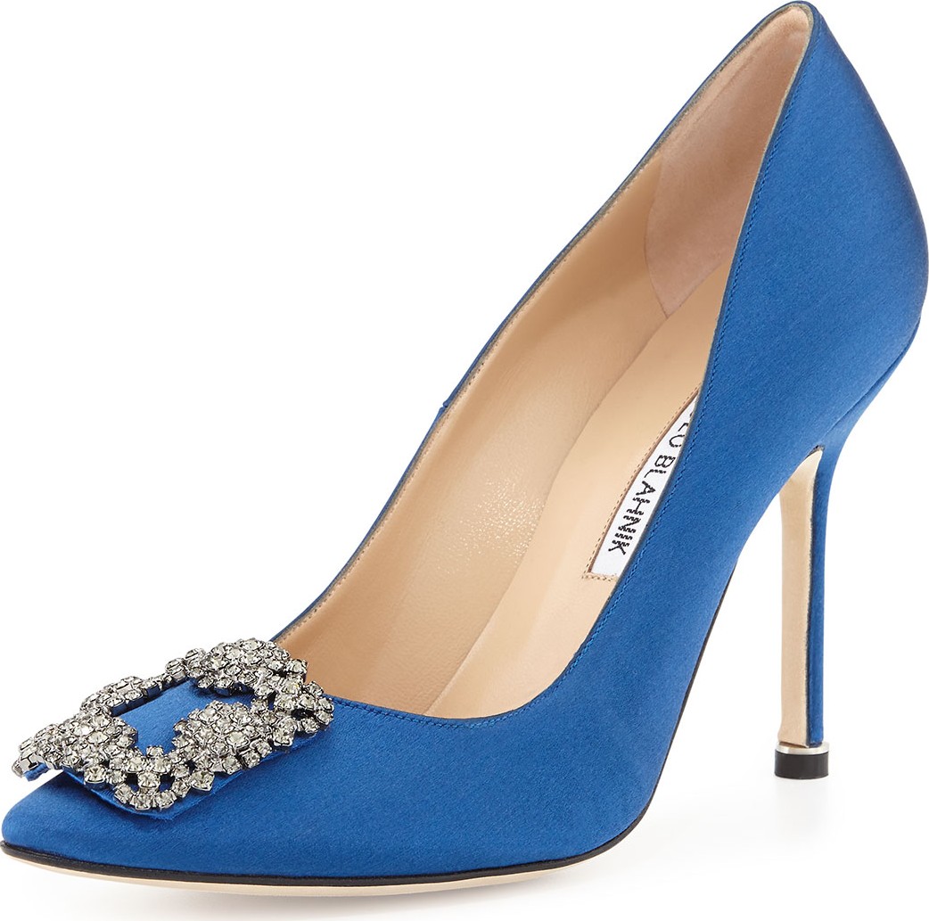 Manolo Blahnik Hangisi 105mm Satin Pump