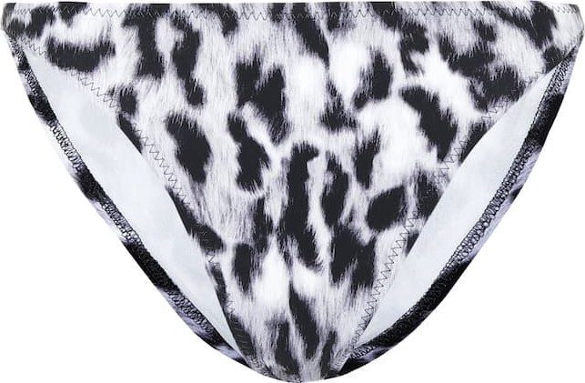 Norma Kamali Luca leopard-print bikini bottoms