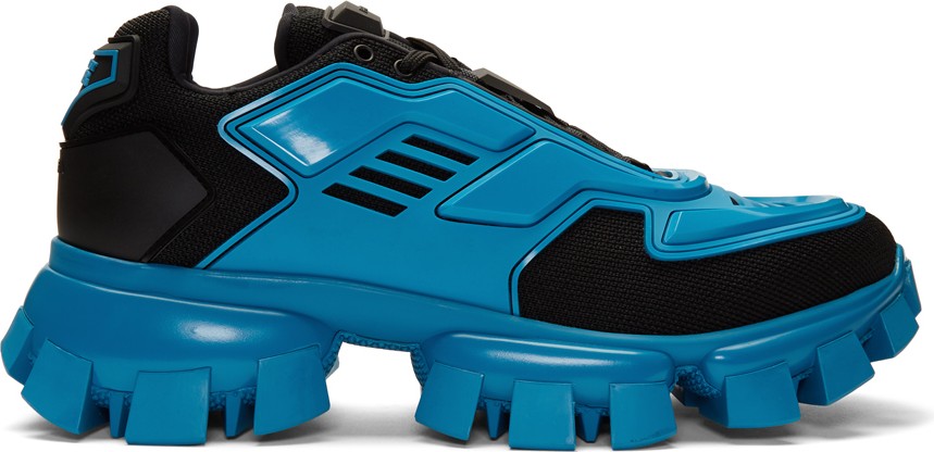 Prada Black & Blue Cloudbust Thunder Sneakers