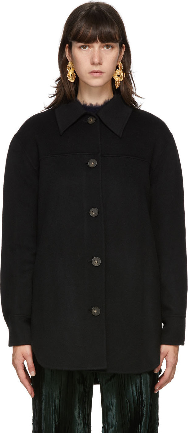 Acne Studios - Black Wool Over Shirt Jacket