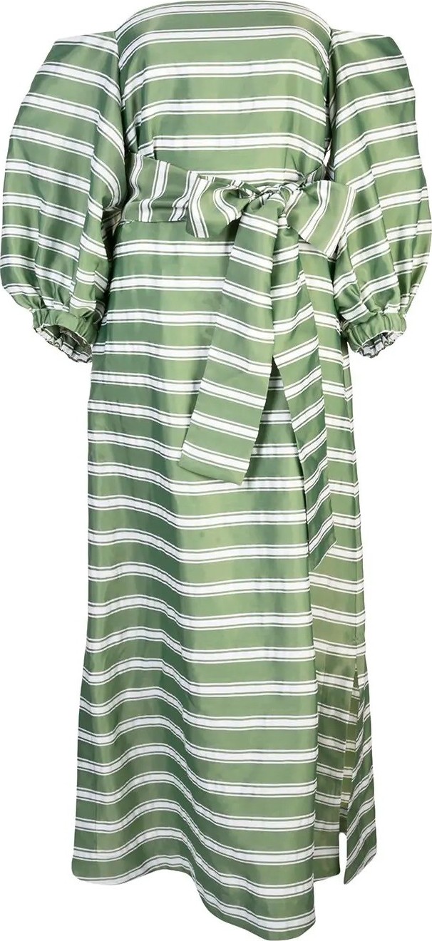 Lisa Marie Fernandez striped off shoulder dress