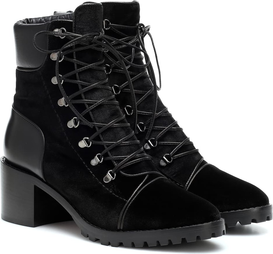 Alaïa Velvet ankle boots