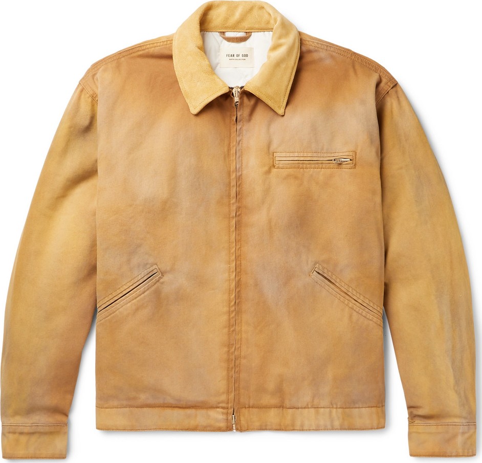 Fear of God Suede-Trimmed Cotton-Canvas Blouson Jacket