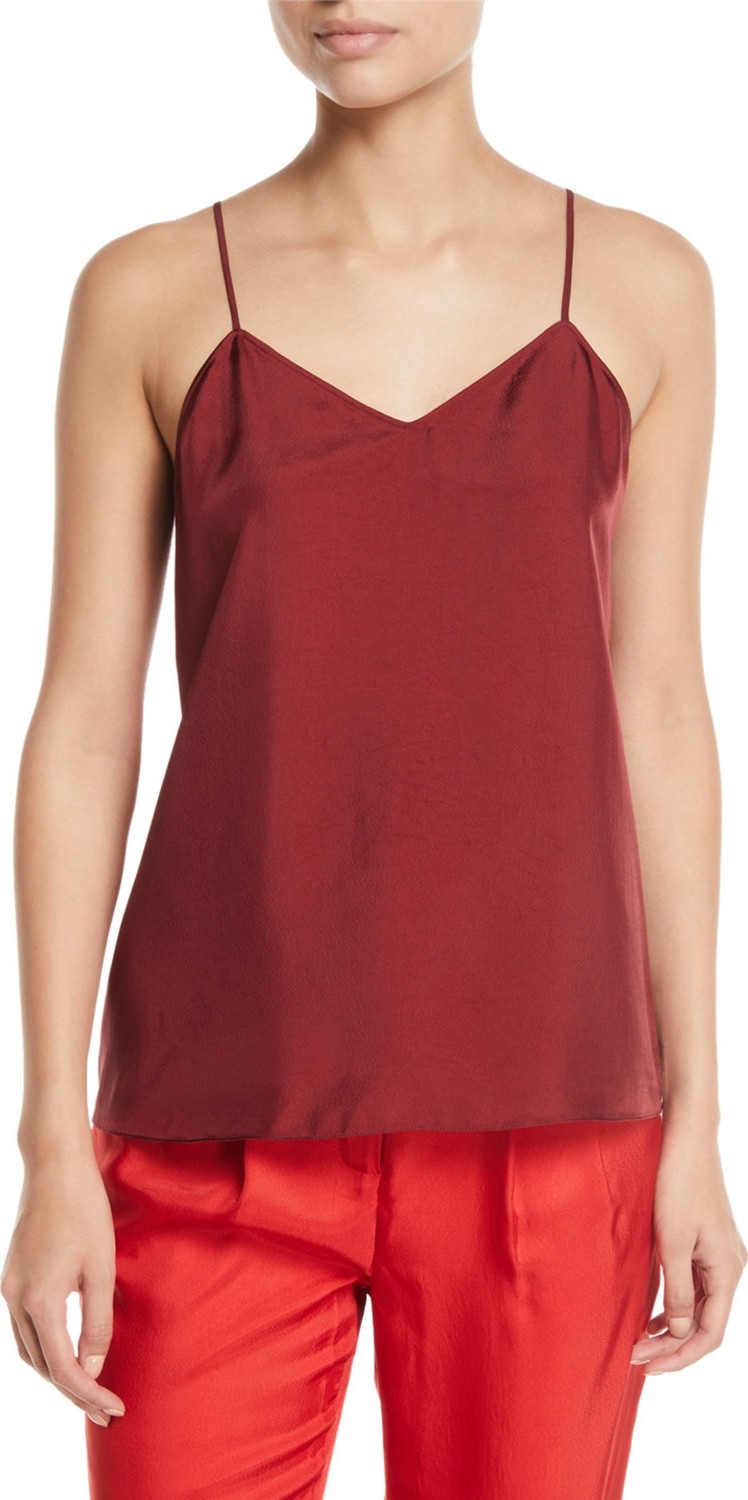 Tibi Mendini Twill V-Neck Cami