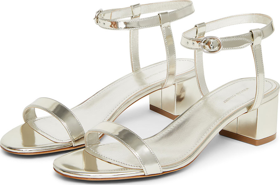Mansur Gavriel Mirrored Ankle-Strap Sandal
