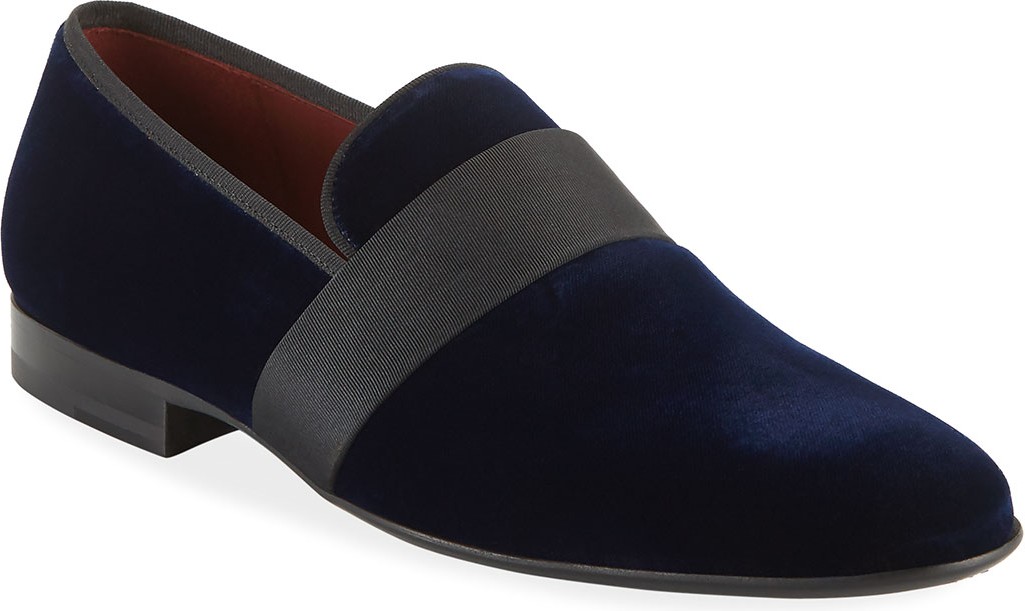MAGNANNI Men's Velvet Formal Loafers