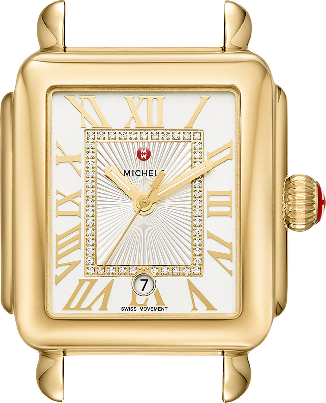 MICHELE 18k Gold Deco Madison Diamond Watch Head