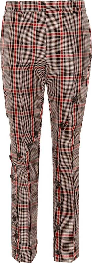 Rokh Checked cotton-blend pants