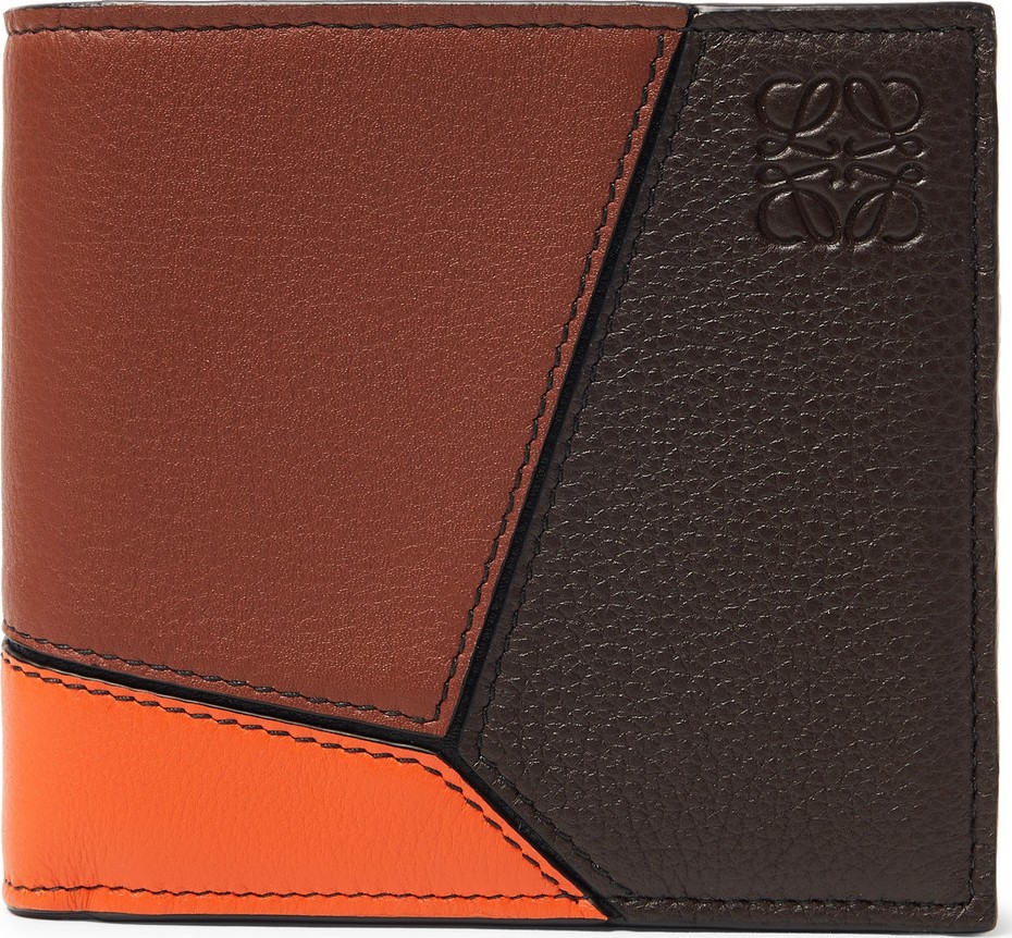 LOEWE Puzzle Colour-Block Full-Grain Leather Billfold Wallet