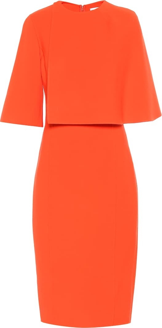 Oscar De La Renta Stretch wool-crêpe dress