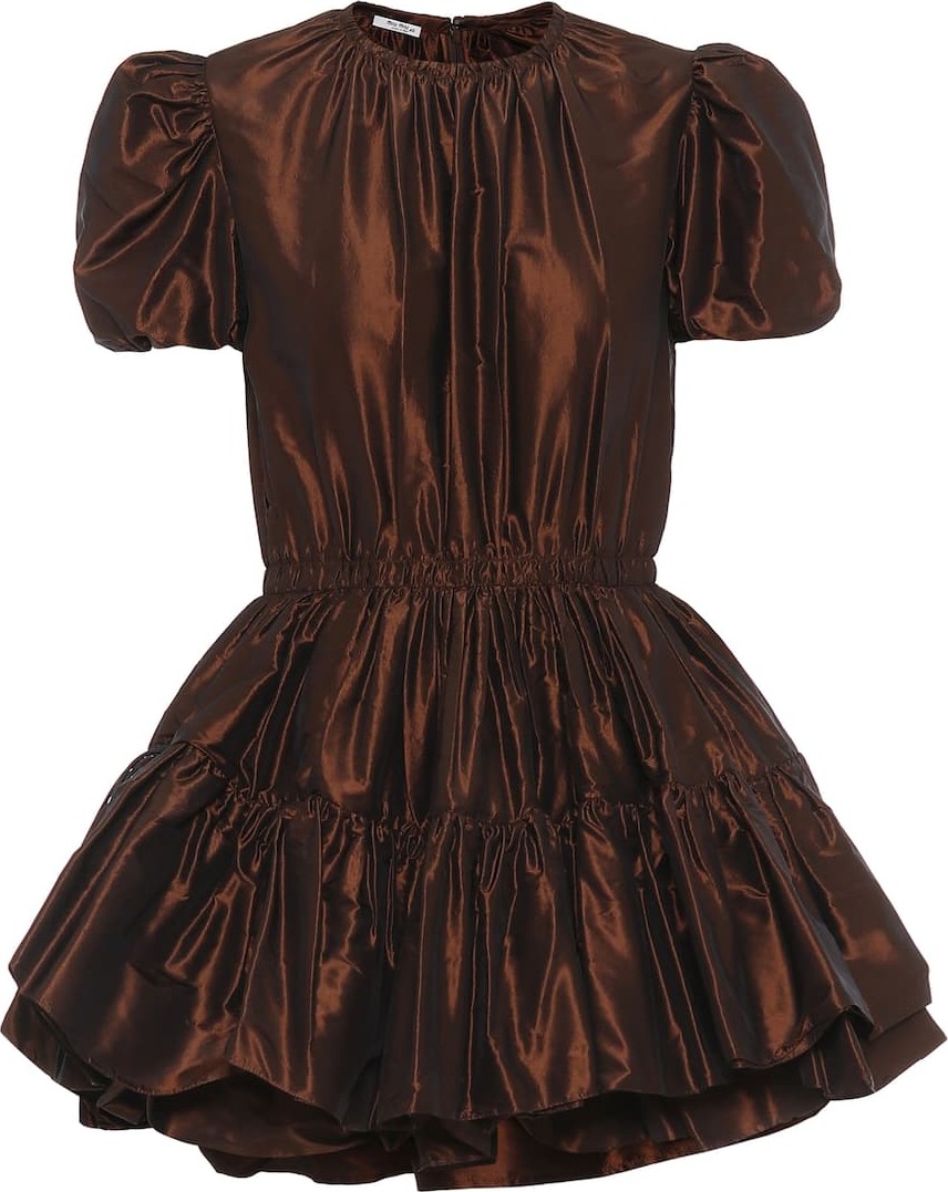 Miu Miu Silk-taffeta minidress