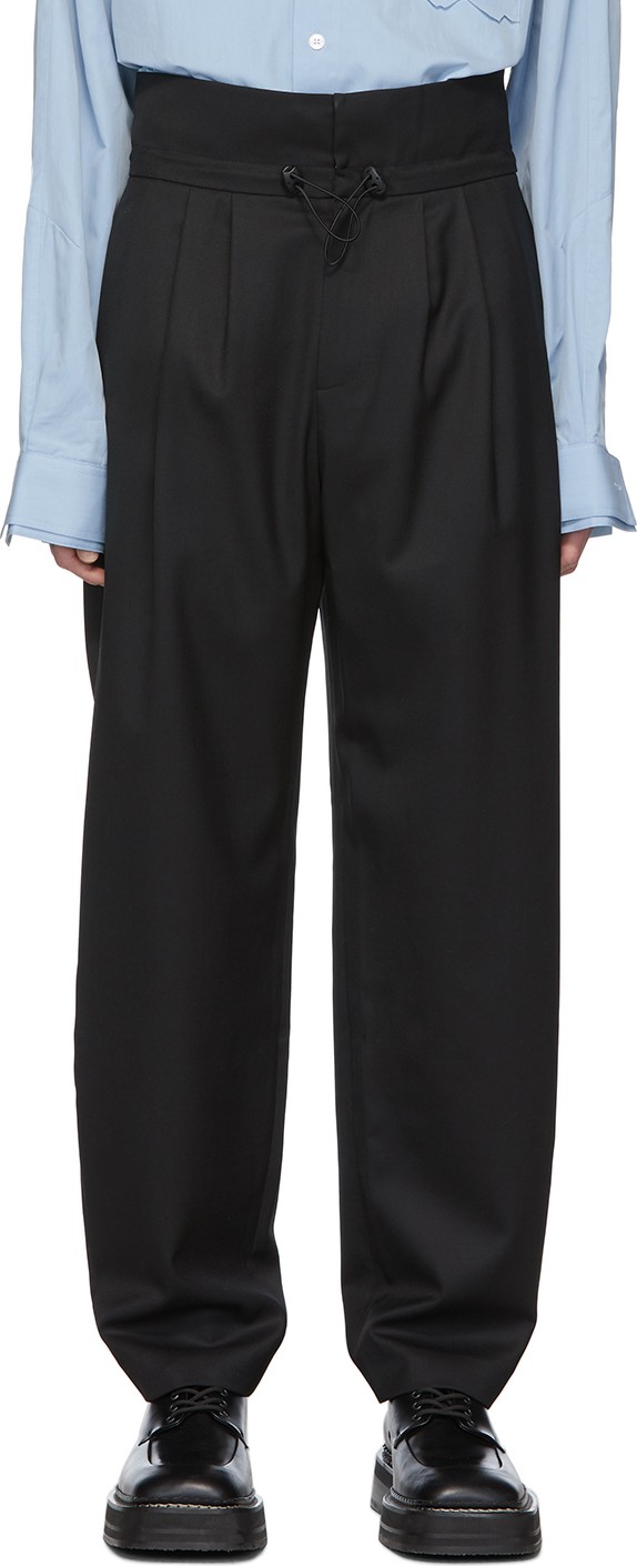 ADER error Black Kustic Trousers