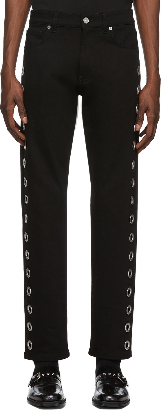 Versace Black Ring Jeans
