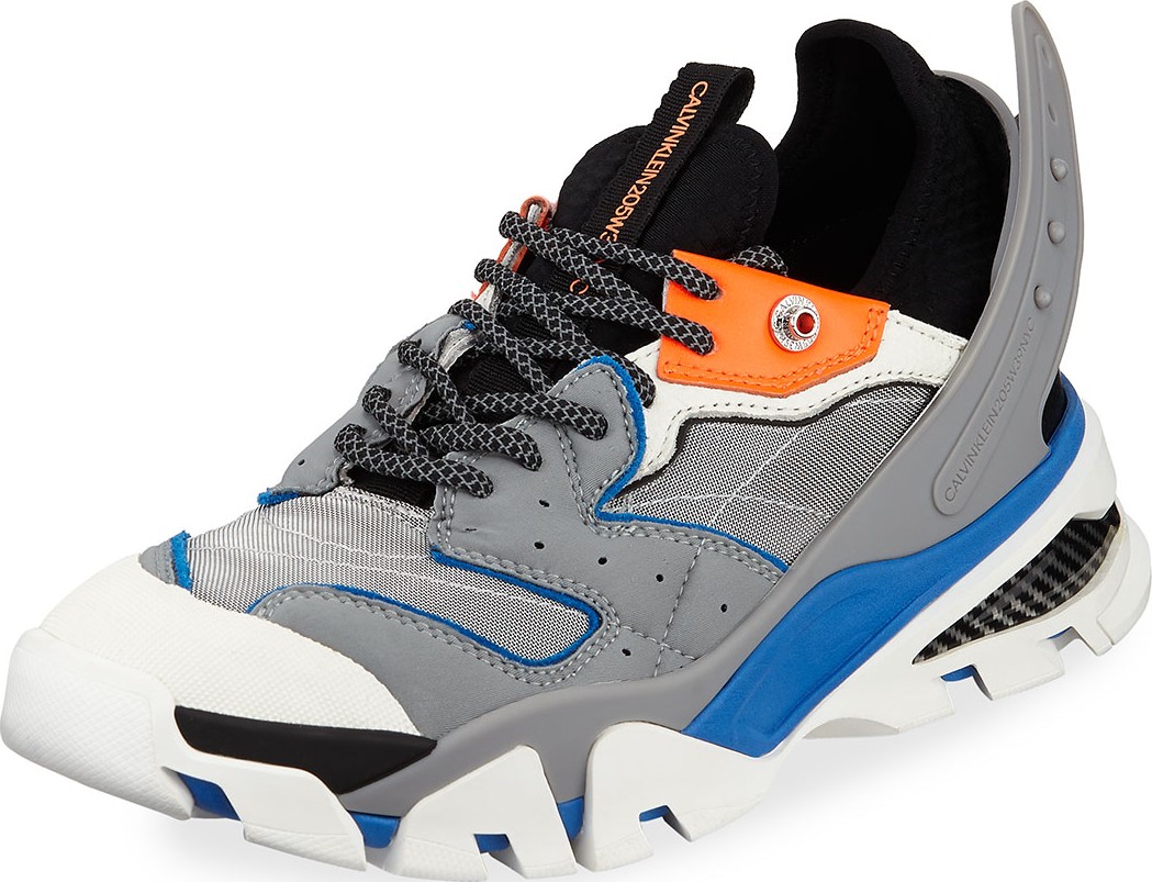 Calvin Klein 205W39NYC Men's Carlos 10 Leather Trainer Sneakers