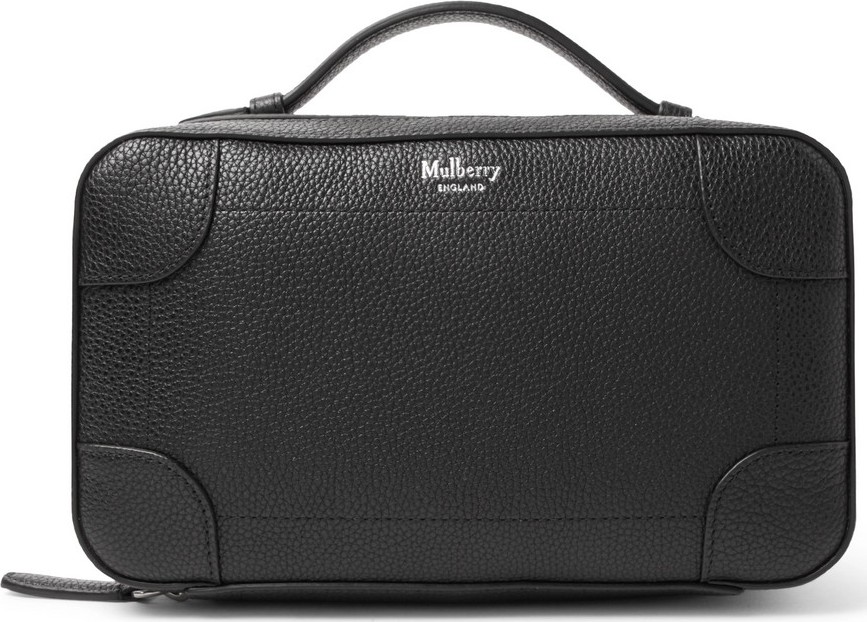 Mulberry Belgrave Pebble-Grain Leather Wash Bag
