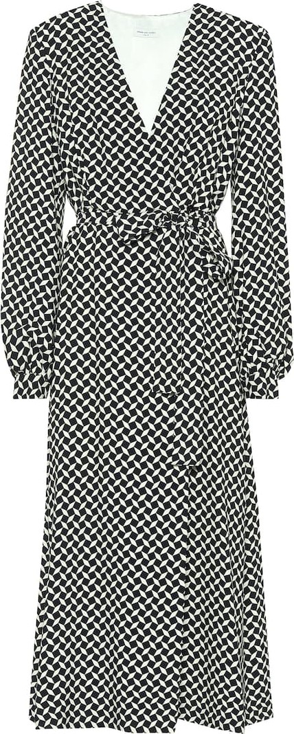 Dries Van Noten Printed wrap dress