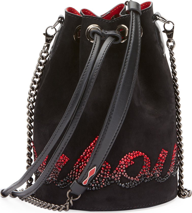 Christian Louboutin Marie Jane Suede Bucket Bag