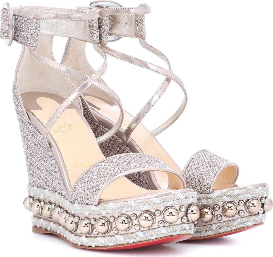 Christian Louboutin Chocazeppa 120 wedge sandals
