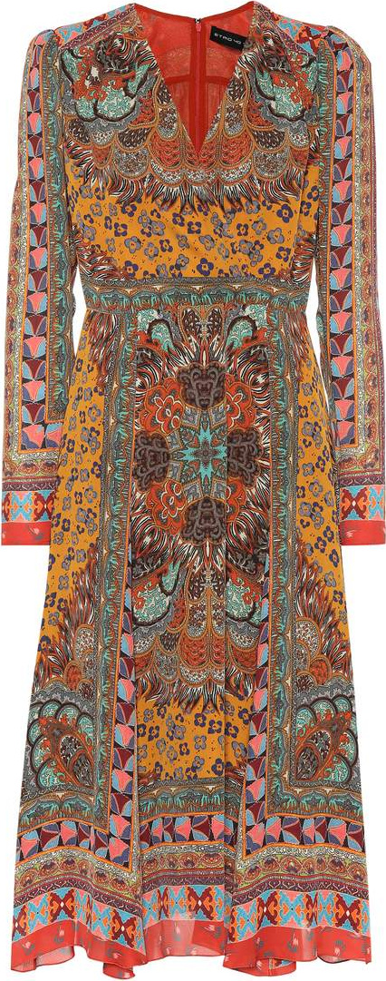 Etro Printed silk dress