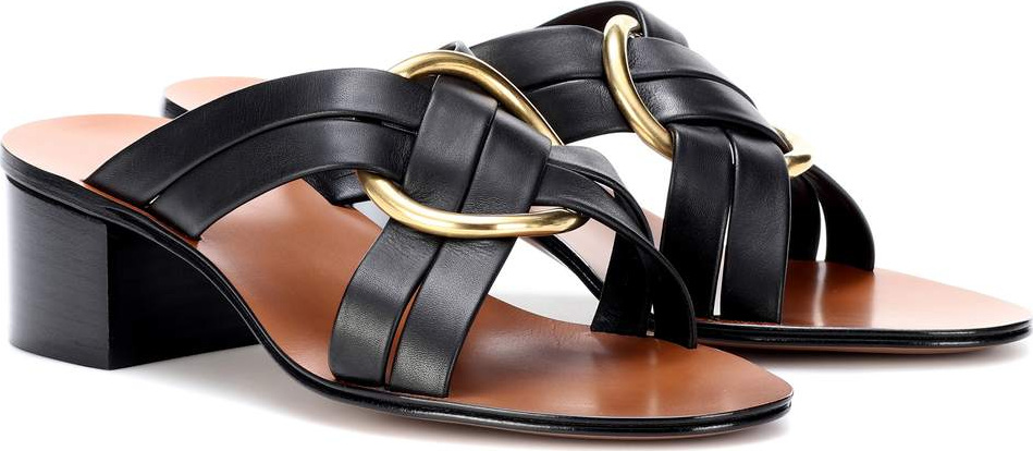 Chloe Buckle leather sandals