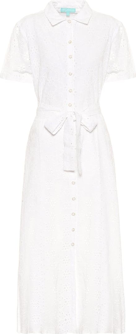 Melissa Odabash Vanessa cotton midi shirt dress