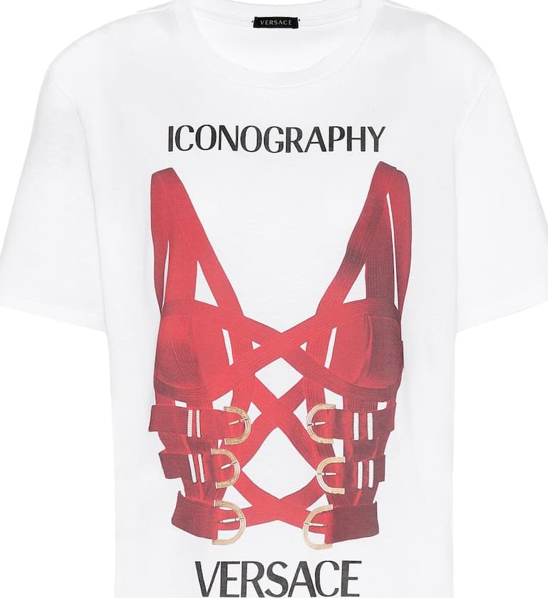 Versace Printed cotton-jersey T-shirt