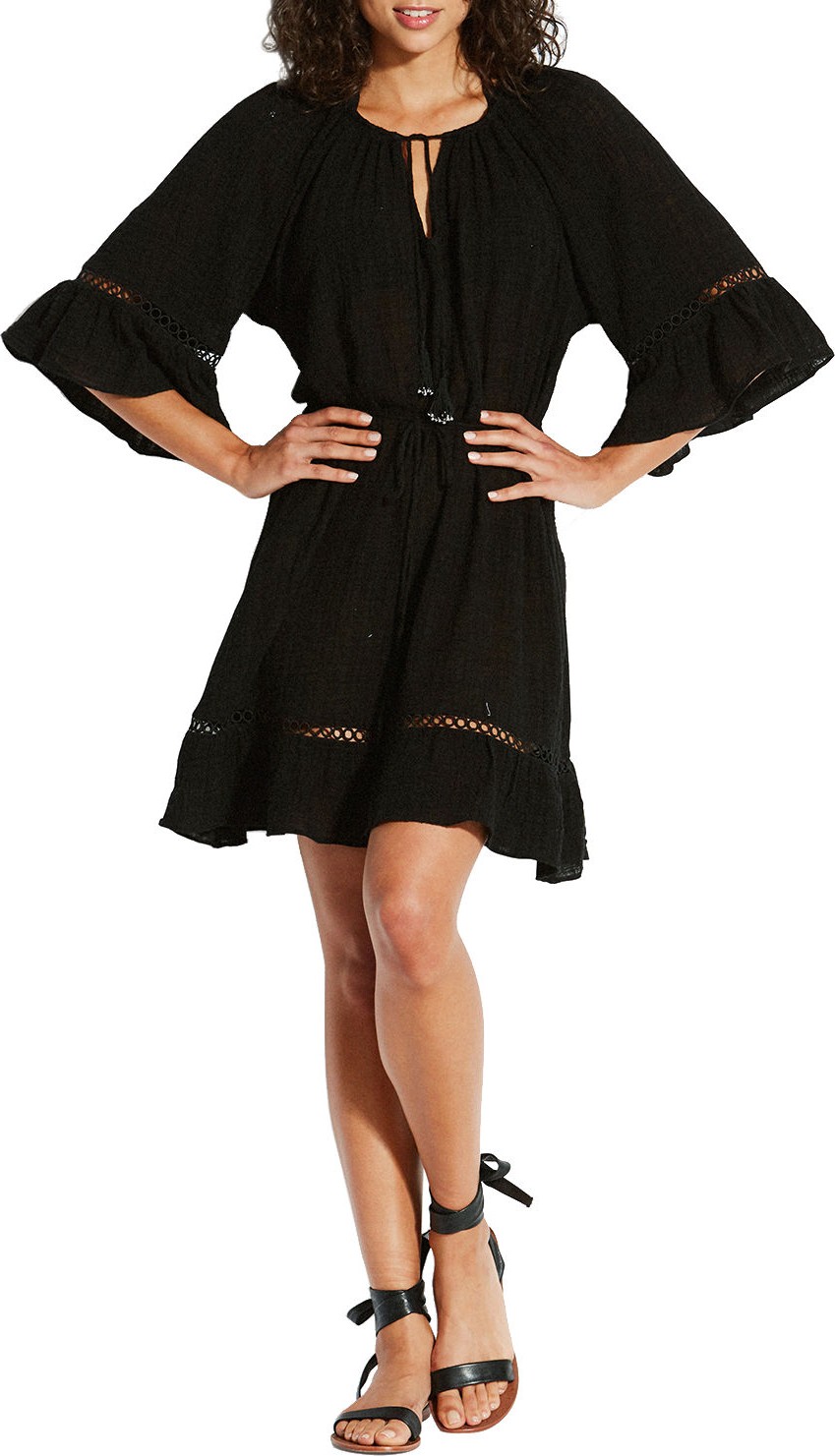 Seafolly Bell-Sleeve Flounce Coverup Dress