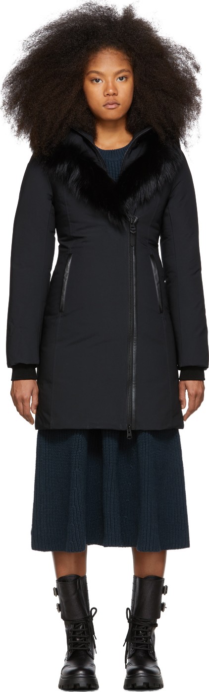 Mackage SSENSE Exclusive Black Down Kay-P Touch Coat