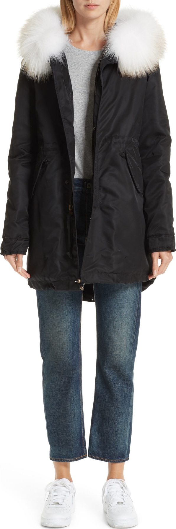 Mr&Mrs Italy Mr & Mrs Italy New York Genuine Fox Fur Trim Parka