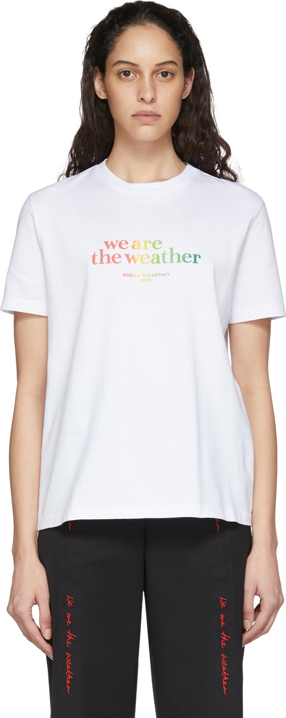 Stella McCartney White We Are The Weather T-Shirt