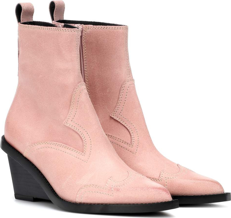 MM6 Maison Margiela Suede cowboy boots