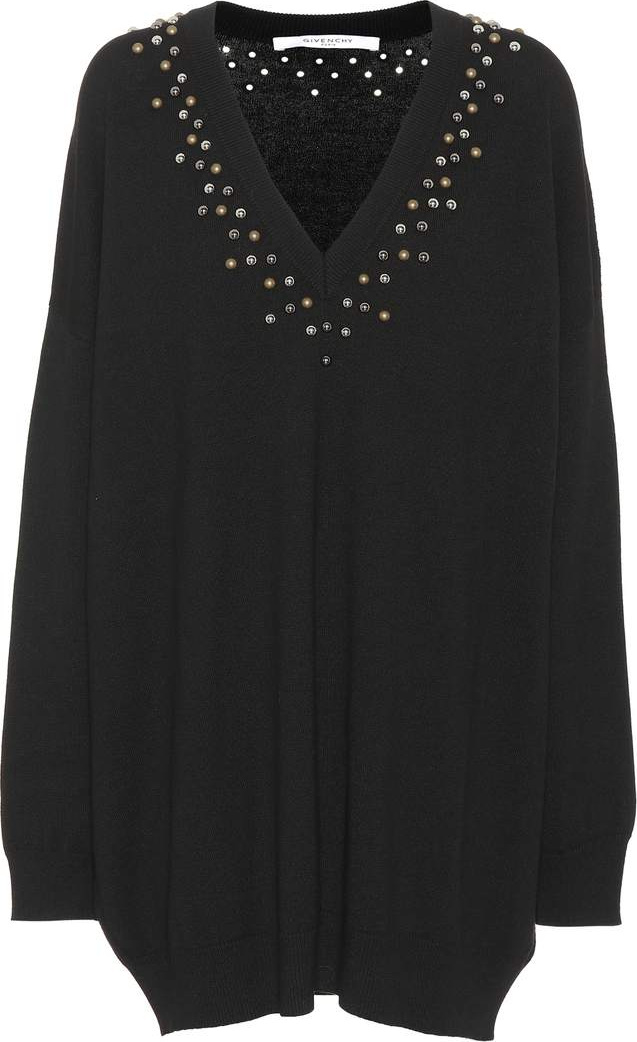 Givenchy Embellished wool and cashmere dress