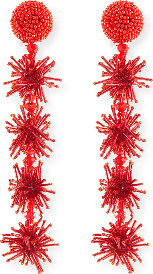 Sachin & Babi Beaded Sparkler Drop Earrings