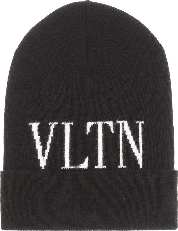 Valentino Wool and cashmere-blend beanie